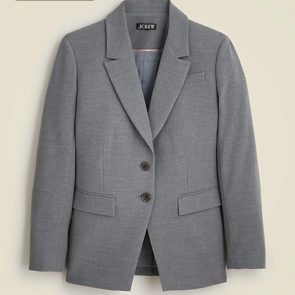 J Crew Madelyn blazer in four-season stretch CC289 Size 4 NWT Graphite - Picture 5 of 14